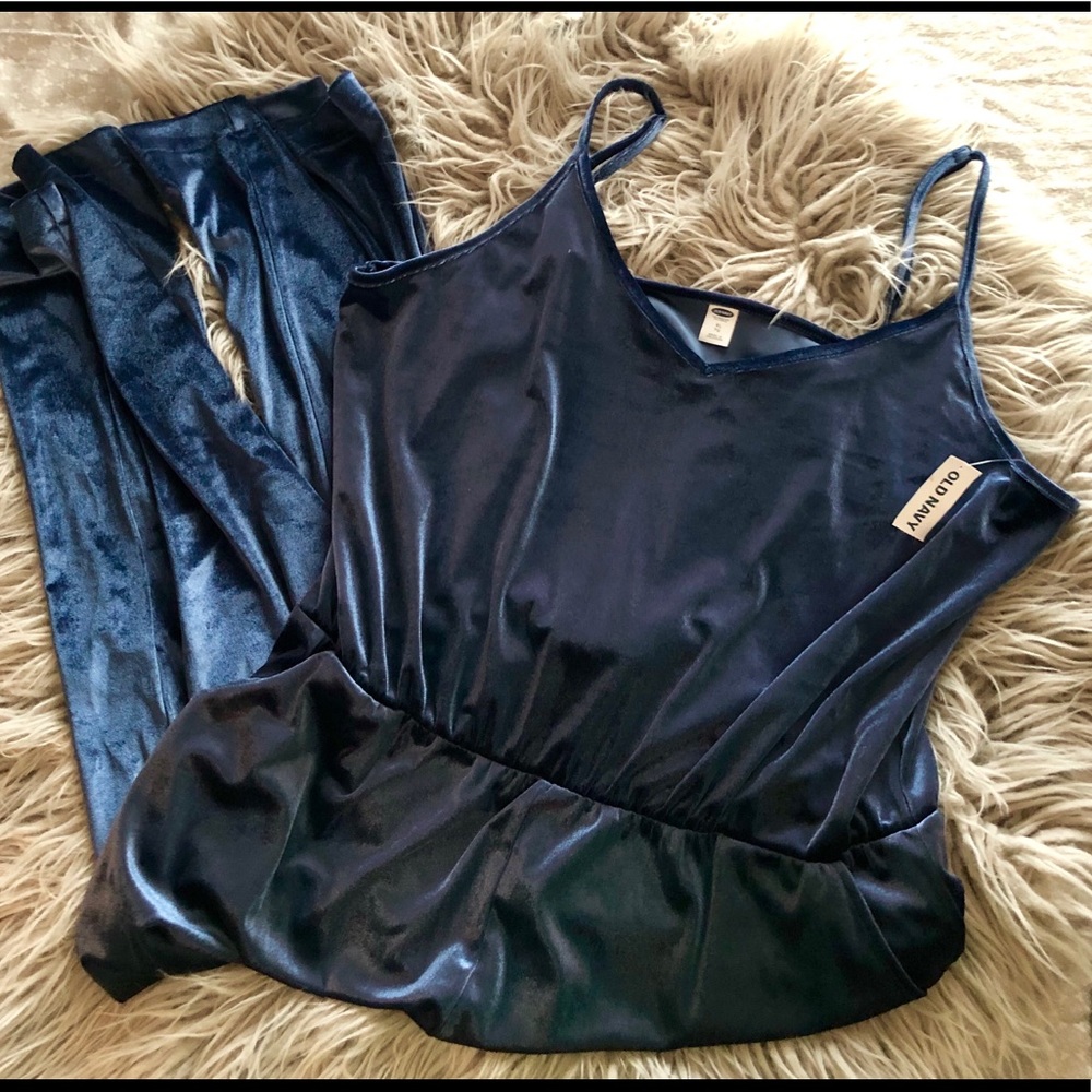 Blue Velvet Jumpsuit